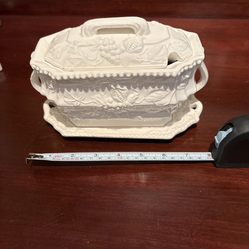 Antique creamware sauce tureen - antique,
